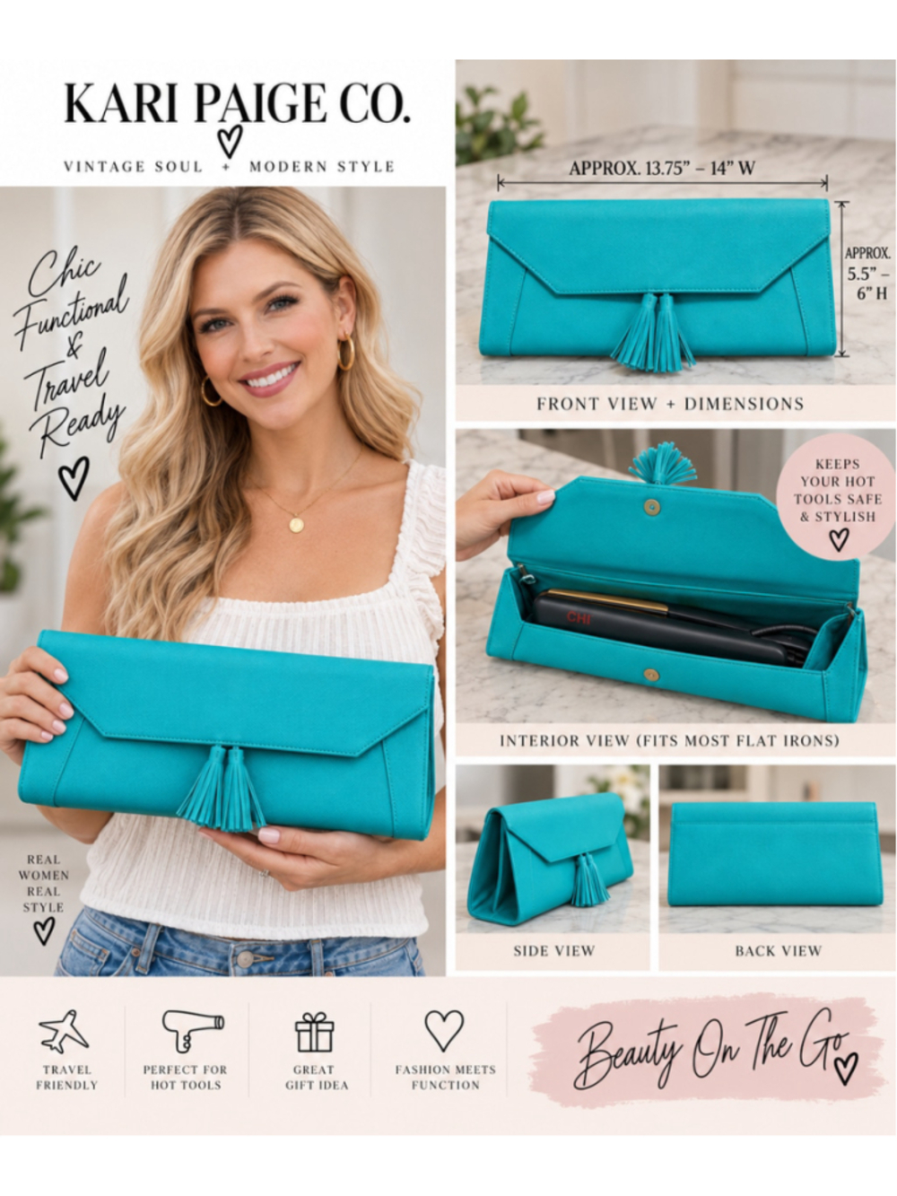 Women's CHI Clutch Teal F26